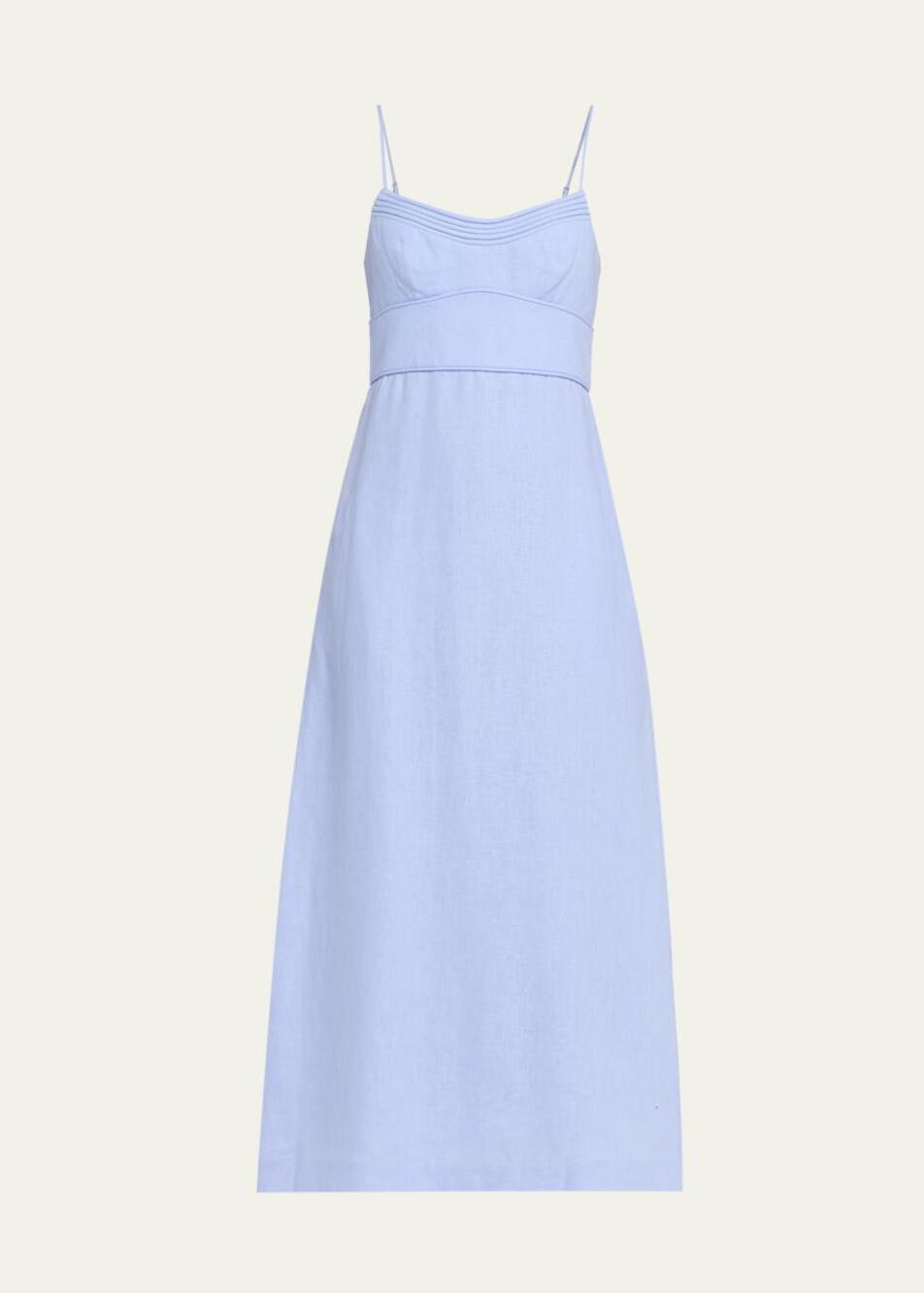Zimmermann Sky Luna Linen Midi Dress NWT